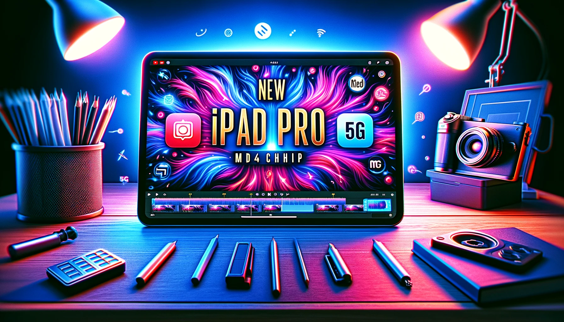 AI Render of iPad Pro with M4 YouTube Thumbnail