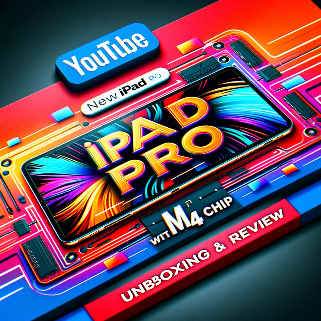 AI Render of iPad Pro with M4 YouTube Thumbnail