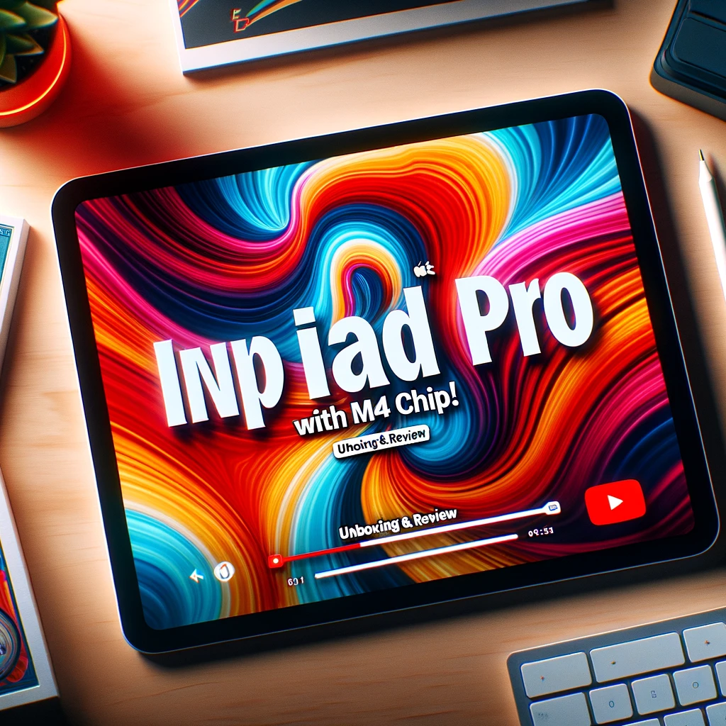 AI Render of iPad Pro with M4 YouTube Thumbnail